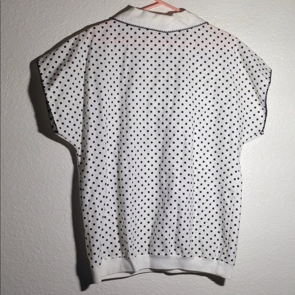 Ladies' Vintage Above All Polo-Style Blouse (38) - Picture 7 of 7